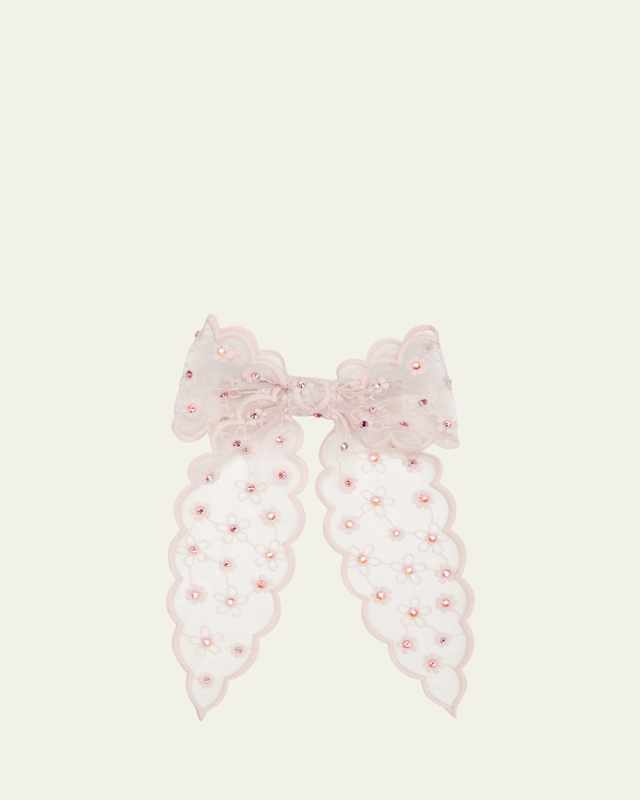 Floral Bow Barrette